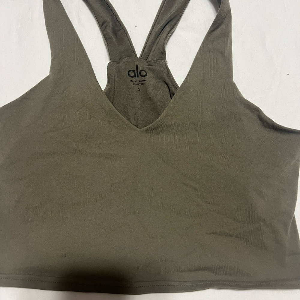 ALO Yoga Olive Activewear Top